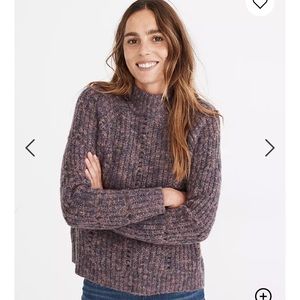 NWTS Pointelle Mockneck Pullover Sweater